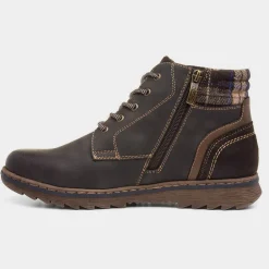Nick Mens Brown Lace Up Ankle Boot*Relife Outlet