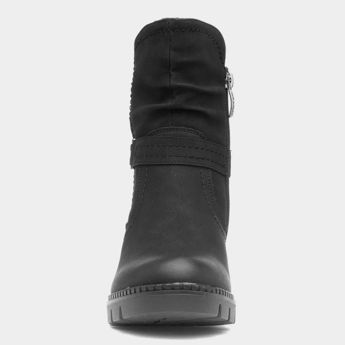 Sonya Womens Black Heeled Boot*Relife Hot