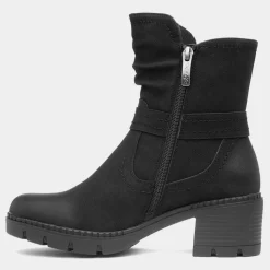 Sonya Womens Black Heeled Boot*Relife Hot
