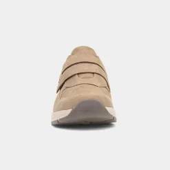 Stephen Mens Taupe Easy Fasten Shoe*Relife Hot