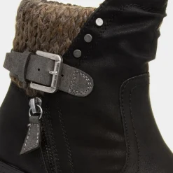 Tracey Womens Black Heeled Boot*Relife New