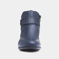 Antistress Womens Navy Zip Up Ankle Boot*Rieker Outlet