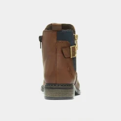 Antistress Womens Chestnut Leather Boot*Rieker New