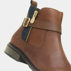 Antistress Womens Chestnut Leather Boot*Rieker New