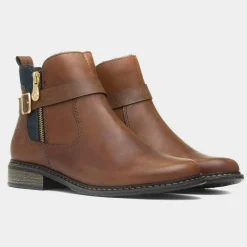 Antistress Womens Chestnut Leather Boot*Rieker New