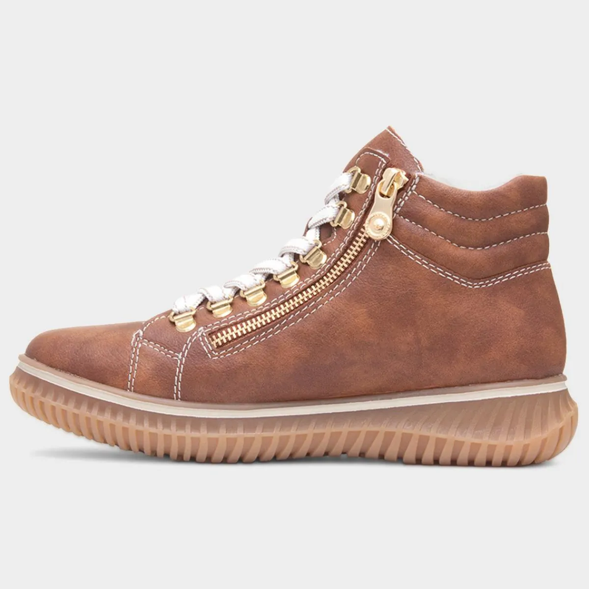 Antistress Womens Tan Ankle Boot*Rieker Online