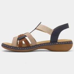 Antistress Womens Strappy Sandal*Rieker Fashion