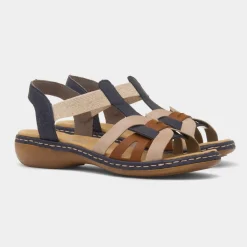 Antistress Womens Strappy Sandal*Rieker Fashion