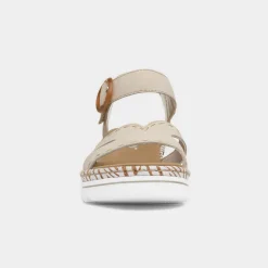 Antistress Womens Beige Wedge Sandal*Rieker Online
