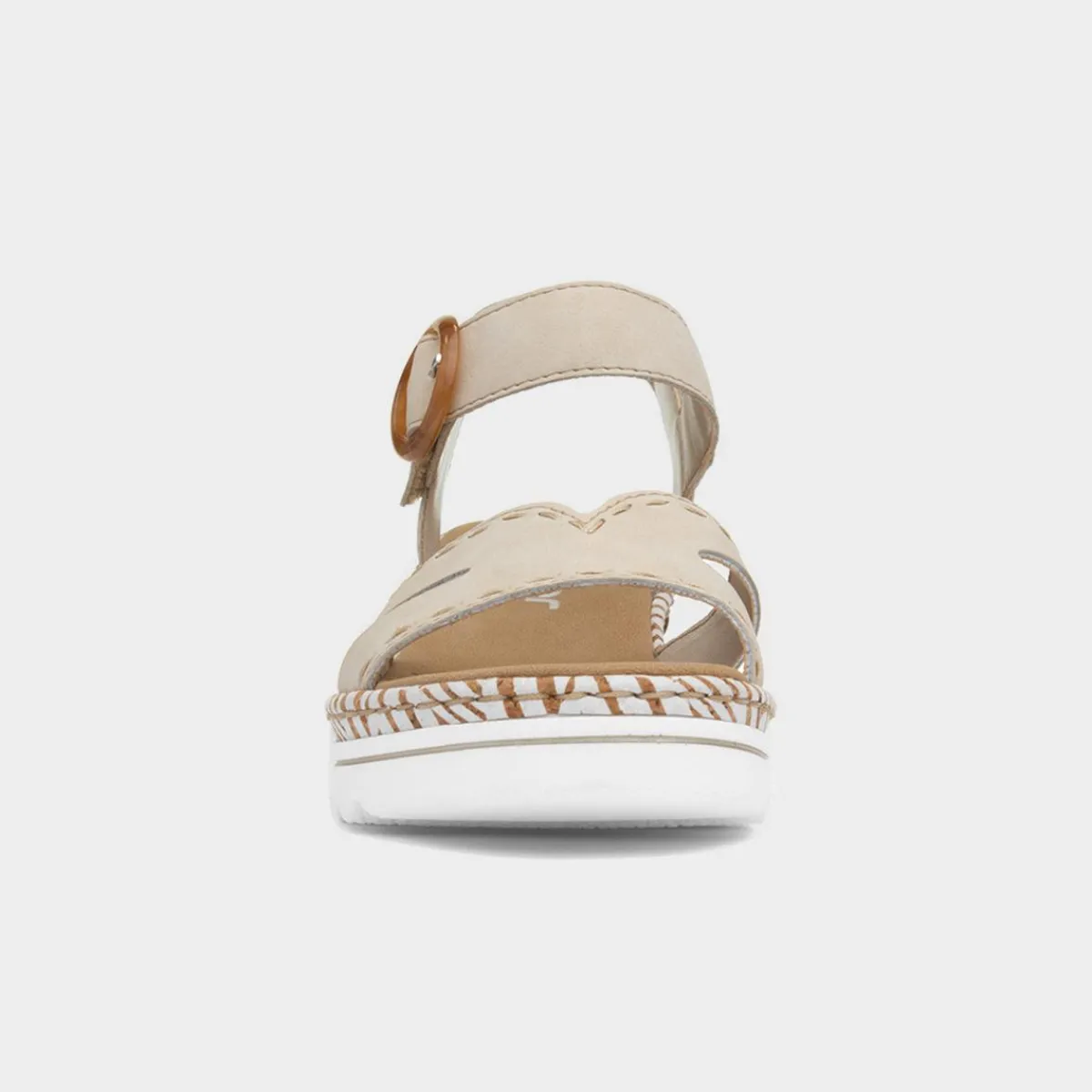 Antistress Womens Beige Wedge Sandal*Rieker Online