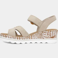 Antistress Womens Beige Wedge Sandal*Rieker Online