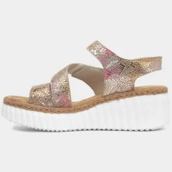Antistress Womens Multi Wedge Sandal*Rieker Clearance