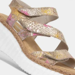 Antistress Womens Multi Wedge Sandal*Rieker Clearance
