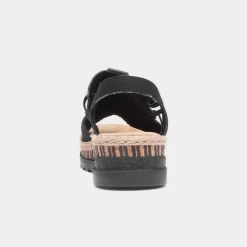 Antistress Womens Black Sandal*Rieker New
