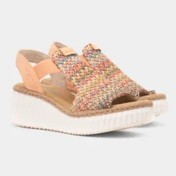Antistress Womens Apricot Weave Sandal*Rieker Sale