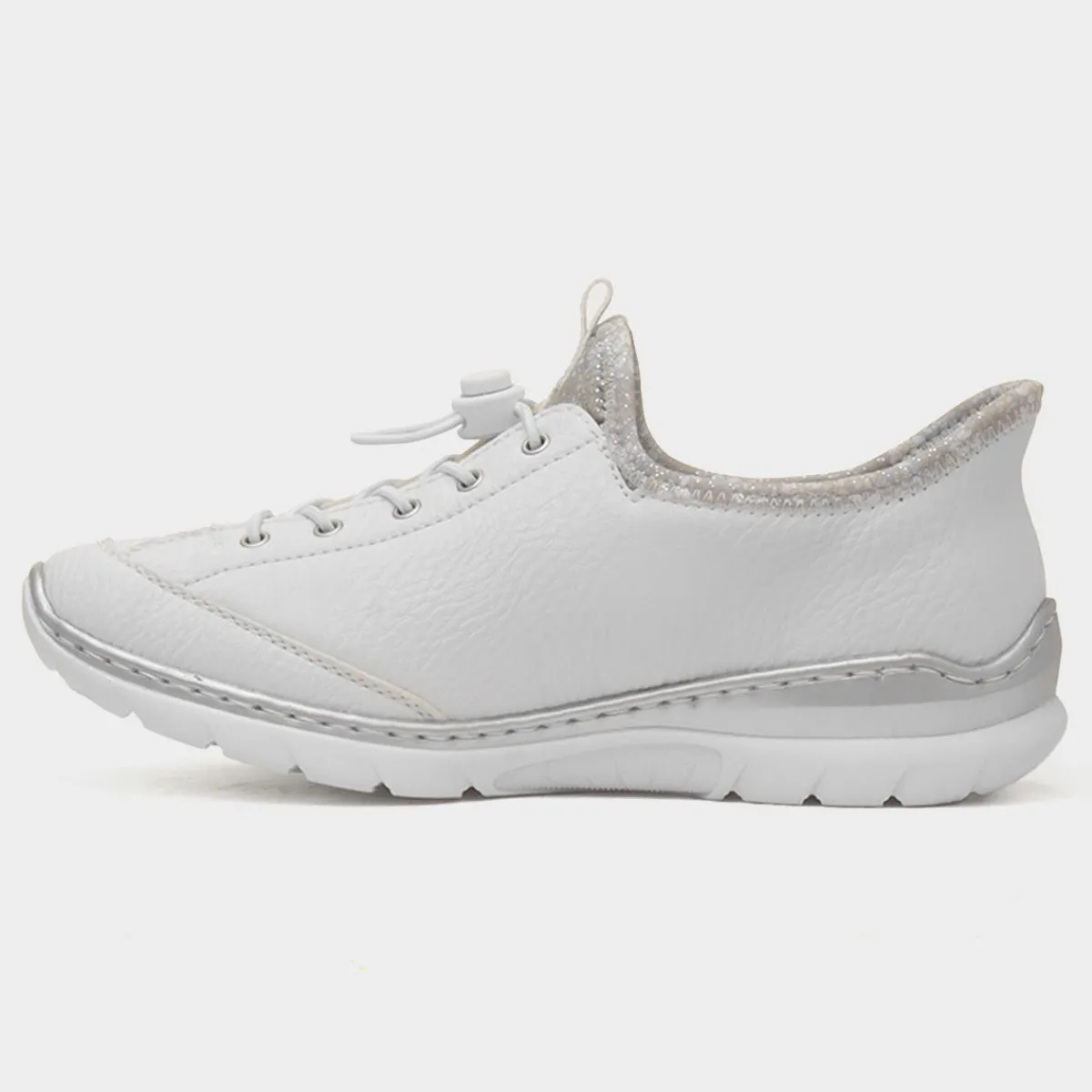 Antistress Womens White Slip On Shoe*Rieker Discount