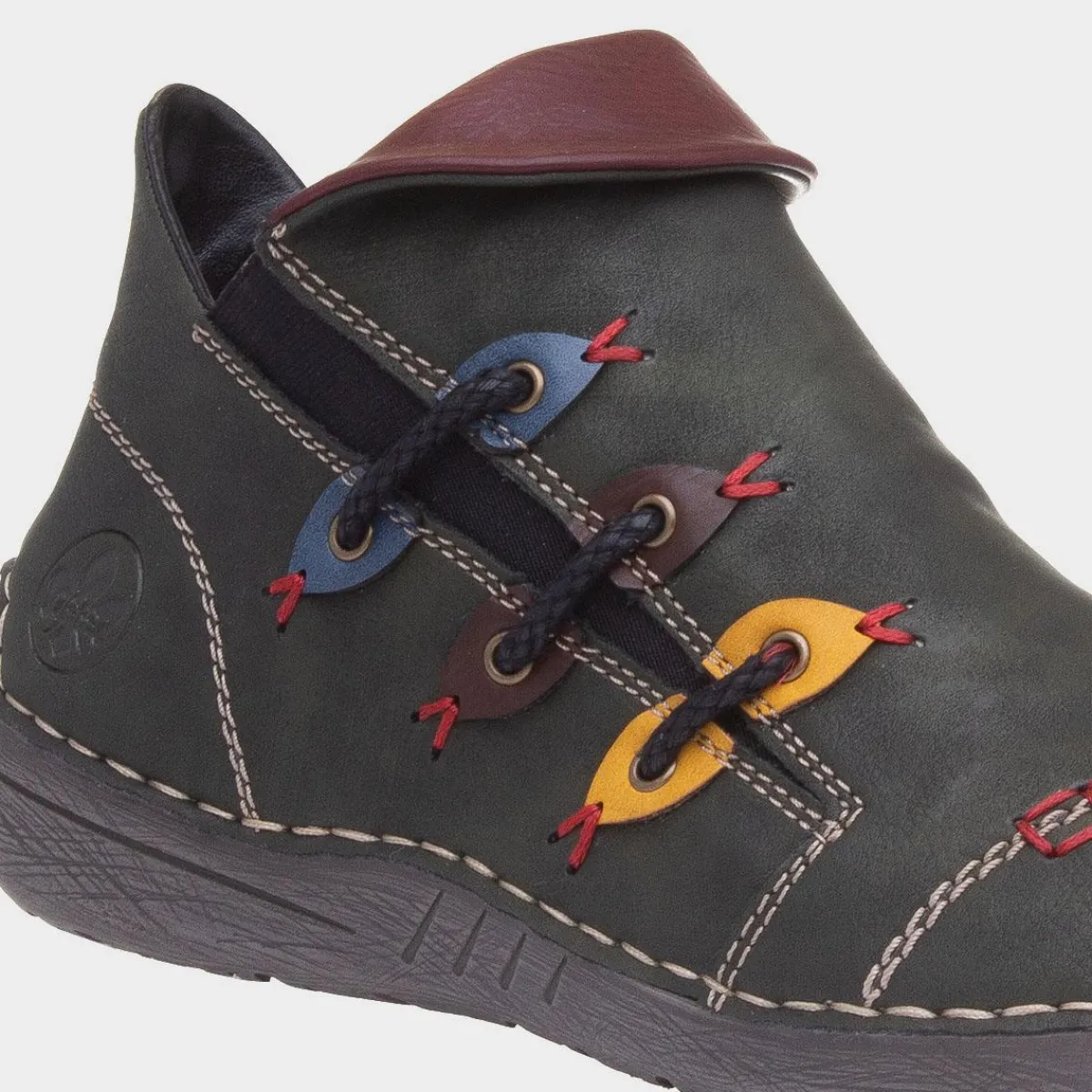 Antistress Womens Green Casual Shoes*Rieker Fashion