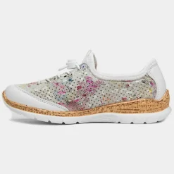 Antistress Womens White Multi Casual Shoe*Rieker Outlet