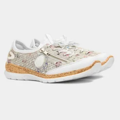 Antistress Womens White Multi Casual Shoe*Rieker Outlet