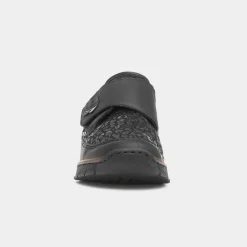 Antistress Womens Black Leopard Print Shoes*Rieker Discount