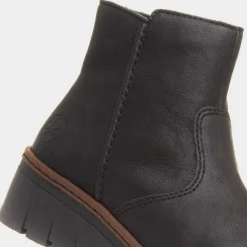 Hannover Antistress Womens Black Wedge Boot*Rieker Sale