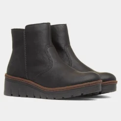 Hannover Antistress Womens Black Wedge Boot*Rieker Sale