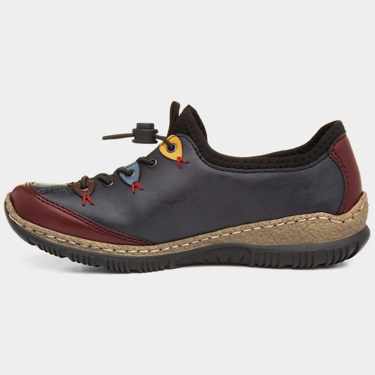 Munich Womens Navy Lace Up Shoe*Rieker Best