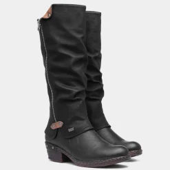 Womens Low Heel High Leg Boot*Rieker Fashion