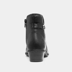 Womens Black Zip Ankle Boot*Rieker Hot