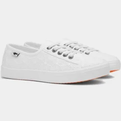 Chow Chow Womens White Canvas Shoe*Rocket Dog New