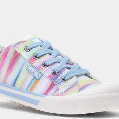 Jazzin Dens Womens Multi Rainbow Canvas*Rocket Dog New