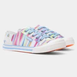 Jazzin Dens Womens Multi Rainbow Canvas*Rocket Dog New