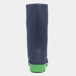 Shower Kids Navy and Lime Green Welly Size 10-6*shoezone Outlet