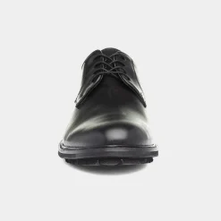 Albert Mens Black Leather Lace Shoe*Silver Street Outlet