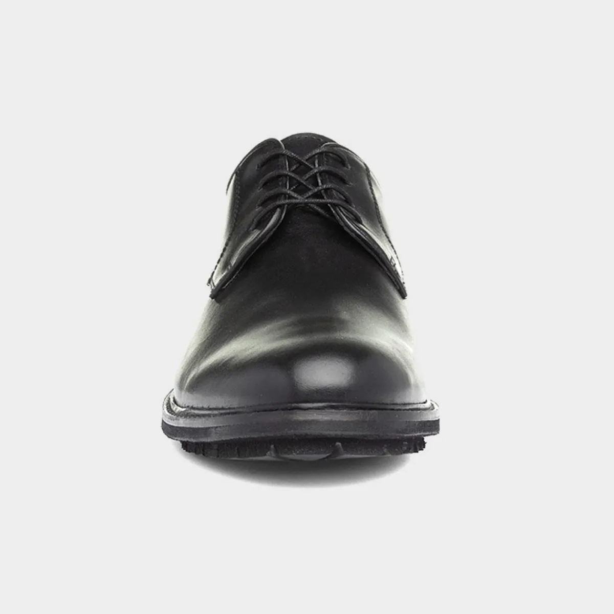 Albert Mens Black Leather Lace Shoe*Silver Street Outlet