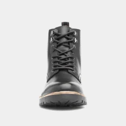 Manchester Mens Black Lace Up Boot*Silver Street Outlet
