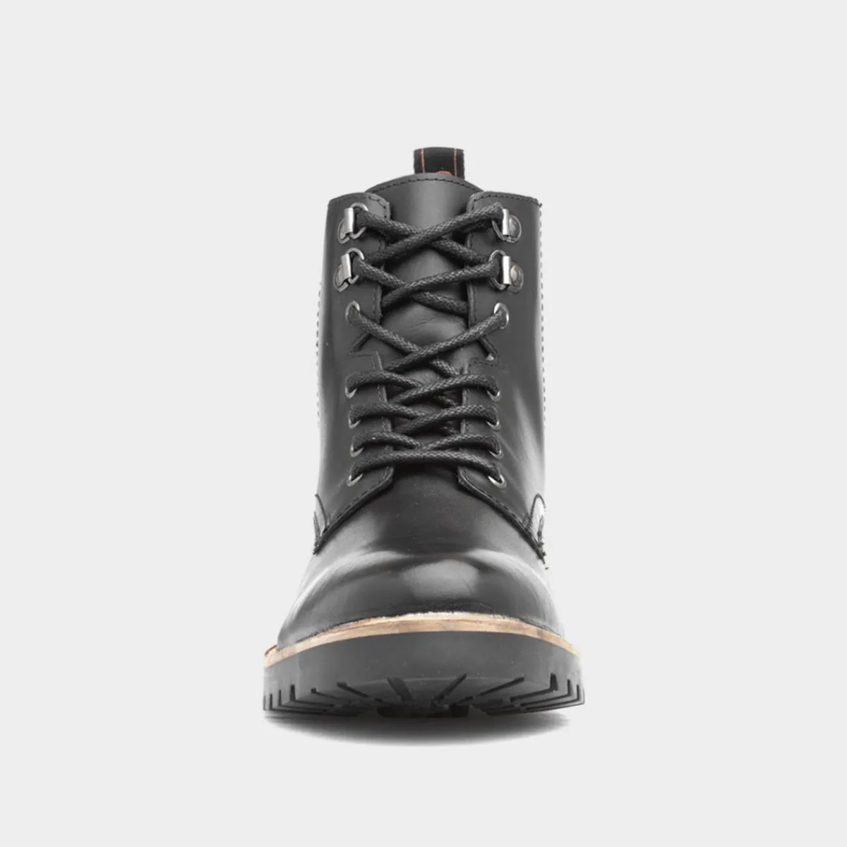 Manchester Mens Black Lace Up Boot*Silver Street Outlet