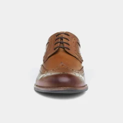Milton Mens Leather Brogue Shoes*Silver Street Discount
