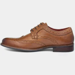 Milton Mens Leather Brogue Shoes*Silver Street Discount