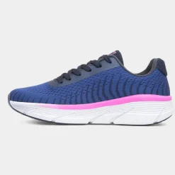 Womens Navy Lace Up Trainer*SJ Outlet