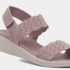 Arya On The Rise Womens Heather Sandal*Skechers Clearance