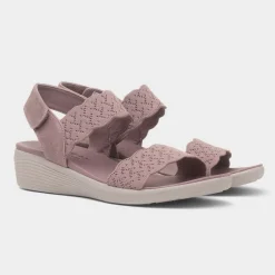 Arya On The Rise Womens Heather Sandal*Skechers Clearance