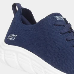 Bobs B Flex Womens Navy Knitted Trainer*Skechers Discount