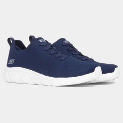 Bobs B Flex Womens Navy Knitted Trainer*Skechers Discount