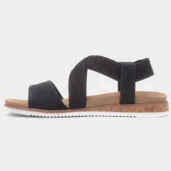 Bobs Desert Kiss Low Womens Black Sandal*Skechers Fashion