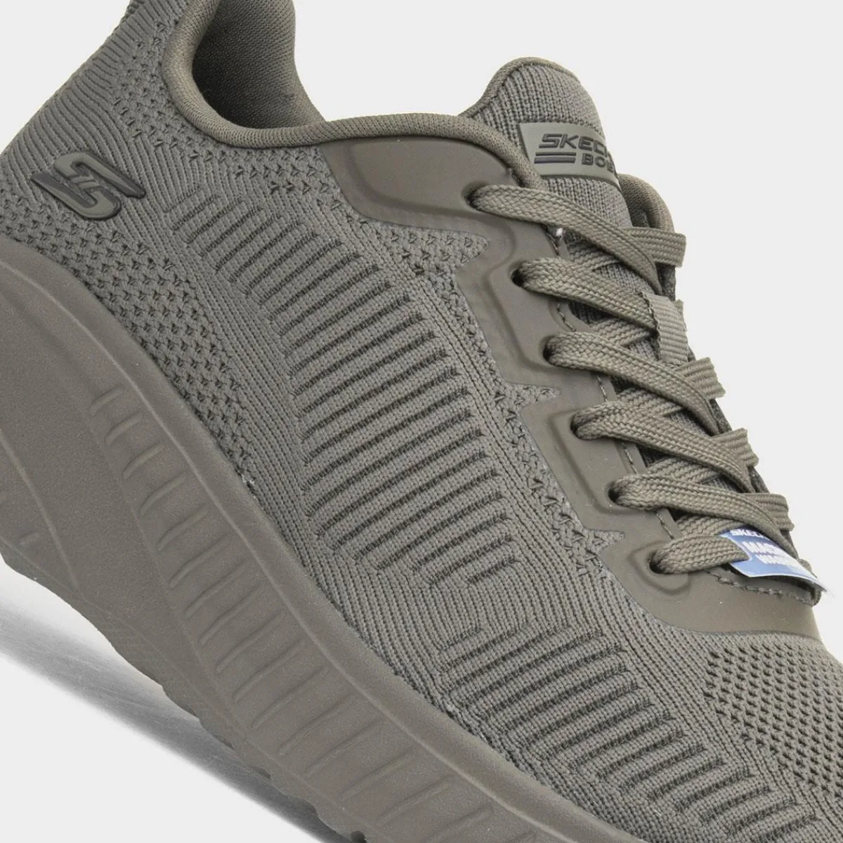 Bobs Squad Face Off Womens Olive Trainer*Skechers Outlet