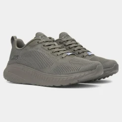 Bobs Squad Face Off Womens Olive Trainer*Skechers Outlet