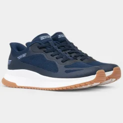 Bobs Squad Slip Ins Womens Navy Trainer*Skechers Fashion
