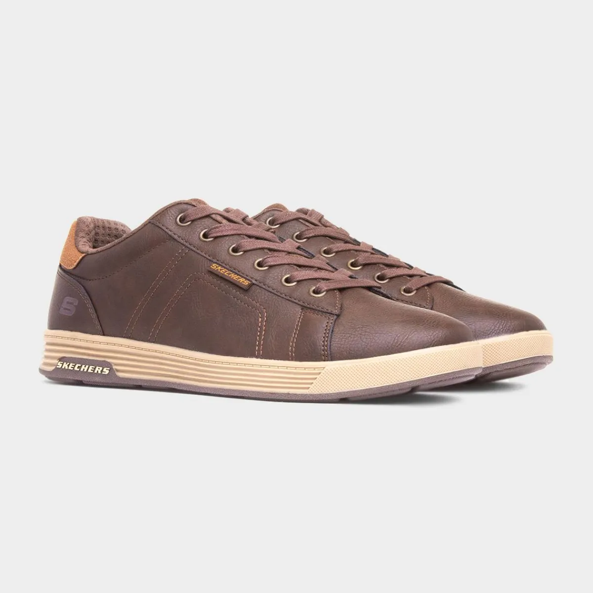 Cavell Hensley Mens Brown Lace Up Shoe*Skechers Discount