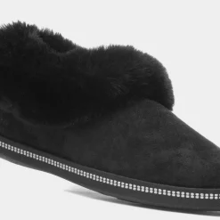 Cozy Campfire Womens Black Full Slipper*Skechers Discount
